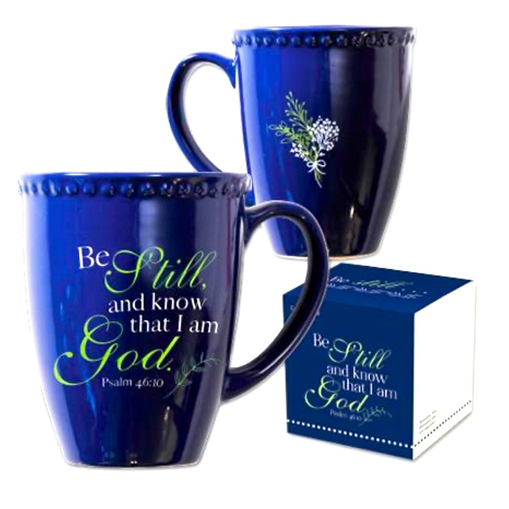 Be Still and Know Ceramic That I Am God Mug With Gift Box